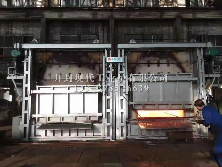 現代工業(yè)爐臺車式燃氣加熱爐
